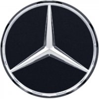 Genuine Mercedes Chrome Matt Black Caps