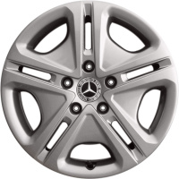 Genuine Mercedes-Benz 16" Steel Wheel Trim 5 Double Spoke