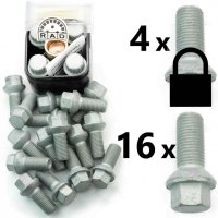 Bolt Pack A-Sec: Rust Resistant Bolts and High Security Locking Wheelbolts