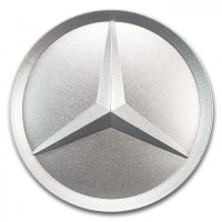 Genuine Mercedes Silver Star Centre Caps