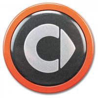 Genuine Smart 59mm Logo Centre Cap Orange Ring
