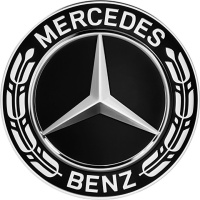 Genuine Mercedes Roadster Black Raised Star Cap C420/C4208