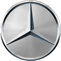 Genuine Mercedes-Benz Star Emblem in Silver for Maybach Cap