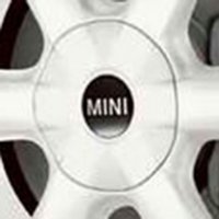 Genuine MINI R101 white centre caps