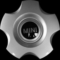 Genuine MINI R102 silver centre caps