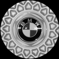 Genuine BMW 5 Standard Silver centre caps