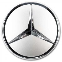 Genuine Mercedes Chrome Sterling Silver Caps