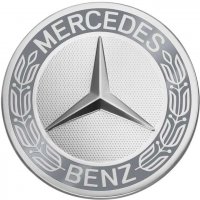 Genuine Mercedes Roadster Grey Raised Star Caps