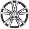Mercedes 5 Twin Spoke [212-19] Himalaya Grey with High Sheen Wheel Img 1