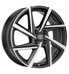 MSW 80/4 Gloss Black Full Polish Alloy Wheel for MINI Clubman R55 - Sizes 15in, 16in, 17in